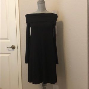 BCBG Maxazria black off the shoulder dress size S.